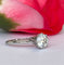 Bague 53.5 Solitaire en or, style Art déco tardif, serti d'un diamant taille brillant ancien de 1,14 carat. 58 Facettes