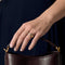 Bague 57,5 Bague mouvementée en or jaune, or blanc et diamants 58 Facettes THI0508