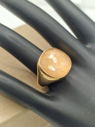 Bague 53 POMELLATO - Bague Victoria en or jaune et quartz 58 Facettes
