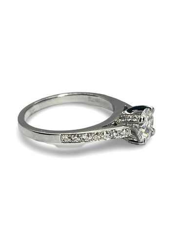 Bague 54 Bague or 18K diamants 1,36 ct 58 Facettes 00019701