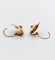 Dormeuses antique or rose 18k étoile et pierres rouges (circa 1900) 58 Facettes A05839