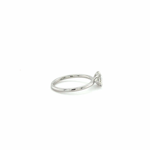 Bague 53 Bague Or blanc avec un magnifique diamant 58 Facettes 1.0000143/1