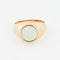 Bague 59 Bague Or Jaune - Opale Ronde 58 Facettes RÉF 9004/19