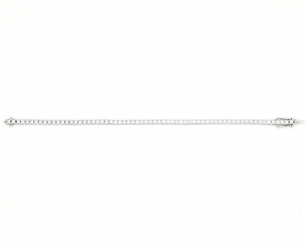Bracelet Bracelet de tennis en or blanc, 2,90 ct 58 Facettes 5872