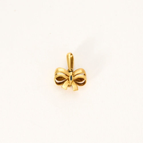 Pendentif Pendentif noeud papillon or jaune saphir 58 Facettes LP927