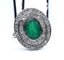 53 Bague Art Déco en or et diamant émeraude 58 Facettes