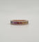 Bague 54 Bague or rose sertie de diamants et saphir multi-couleur 58 Facettes