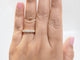 Bague 62 Demi alliance en or jaune et diamants 58 Facettes 33458