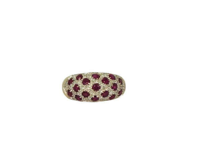 Bague Bague cocktail avec rubis et diamants 58 Facettes 2405008