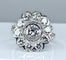 Bague 51 Bague marguerite or blanc diamants 58 Facettes AB304