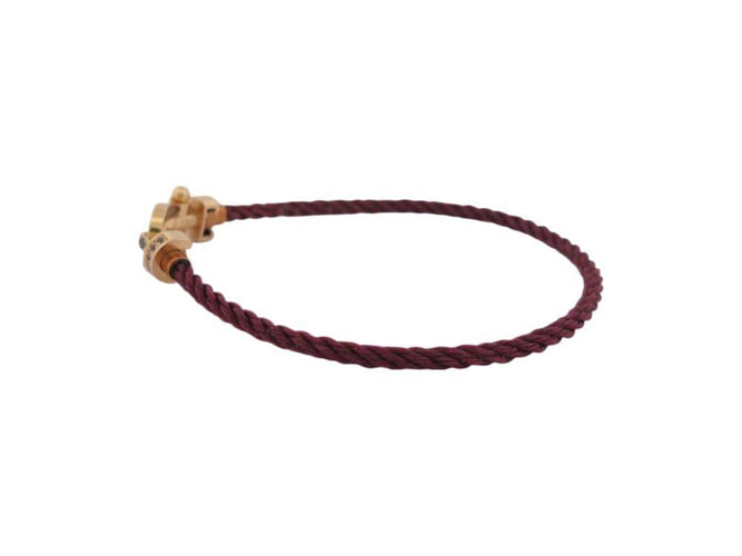 Bracelet bracelet FRED force 10 mm 0b0156 t15 rubis saphir or rose 18 carats 58 Facettes 269168