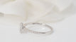 Bague 52.5 Bague solitaire en or blanc et diamant 58 Facettes 32080