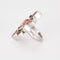 Bague Bague or blanc Marquise Rose 58 Facettes LP978/14