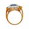 Bague 54 Bague or jaune saphir et diamants 58 Facettes 330070271