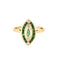 Bague 57 Bague or jaune, émeraude et diamants 58 Facettes THI02131