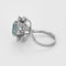 Bague 54,5 Bague en or blanc, aigue marine et diamants 58 Facettes B250583