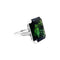 Bague 51 Bague or blanc et platine sertie d'une tourmaline et de diamants. 58 Facettes 34918