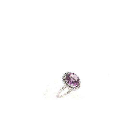 Bague 52 MAUBOUSSIN - Bague Améthyste or blanc et diamants 58 Facettes 65402