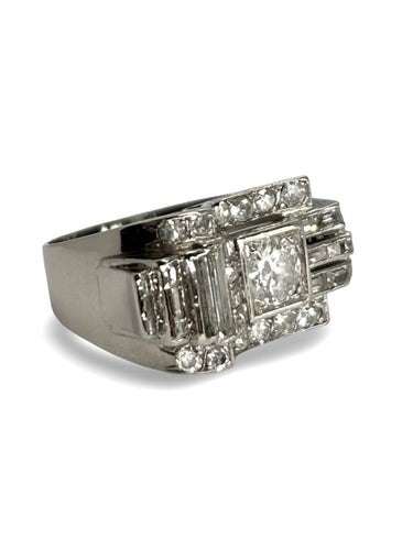 Bague 58 Bague Tank platine et diamants 2,11 ct 58 Facettes 417