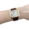 Montre Montre Cartier, « Square » en or jaune et cuir. 58 Facettes 35327