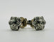 Boucles d'oreilles Boucles d'oreilles florales en or blanc avec diamants 58 Facettes 50294