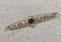 Broche Broche ancienne platine saphir et diamants 58 Facettes
