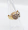 Bague 48 Bague trilobée vintage or jaune et diamants 58 Facettes A05793