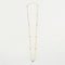 Collier Collier or jaune chaîne alternée de diamants 58 Facettes 3670