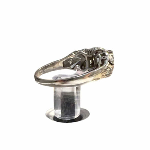 Bague BAGUE ART DÉCO en PLATINE 950 avec DIAMANTS 58 Facettes Q940A(898)