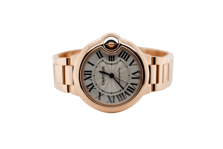 Montre Cartier - Montre Ballon Bleu Or Rose - 33 mm 58 Facettes 1.0000922/1