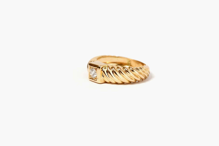 Bague 55 Bague Torsadée Diamant 58 Facettes