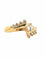 Bague 54 Bague croisée en or jaune 18 carats et diamants 58 Facettes