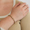 Bracelet Bracelet or jaune sertis de diamants et rubis 58 Facettes 230493