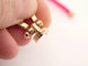 Bracelet bracelet FRED force 10 gm 0b0007 manille en or rose 18k cordon rose 58 Facettes 271114