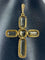 Pendentif Pendentif Croix en or, citrines 58 Facettes AB36