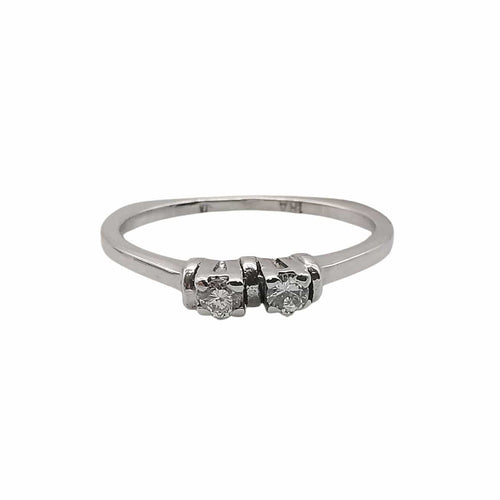 Bague 50 Bague en or blanc & diamants 58 Facettes