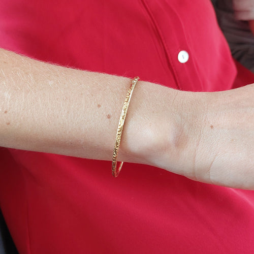 Bracelet Bracelet jonc ciselé 58 Facettes 54