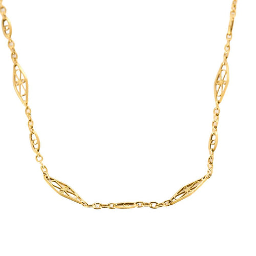 Collier Longue chaine or jaune 58 Facettes CHAL01723