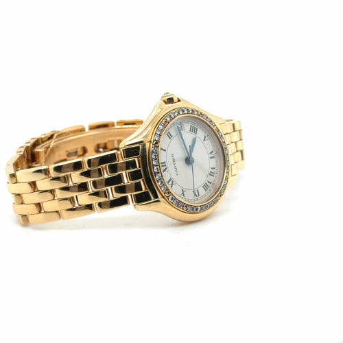 Montre Cartier - Montre « Cougar » - Or Jaune et Diamants 58 Facettes 1.0000554/1
