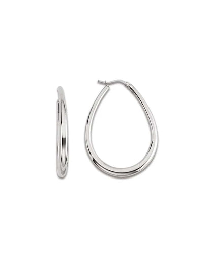 Boucles d'oreilles Boucles d'oreille Créoles Or blanc 18K 58 Facettes XVFR0326-12