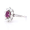 Bague 53 Bague Marguerite Vintage en Or, Rubis et Diamants 58 Facettes 443