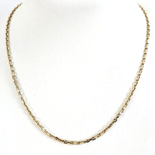 Collier Collier Matinée or jaune maille type forçat, diamants 58 Facettes GEL-NL-MOR-YG