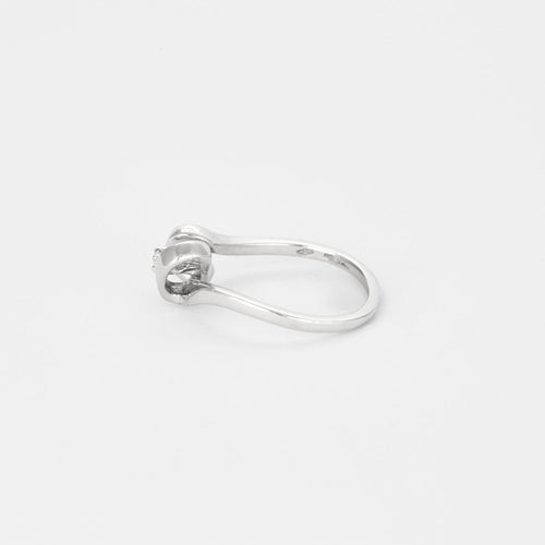 Bague 56 Bague Mouvementée or blanc 58 Facettes LP1112/13