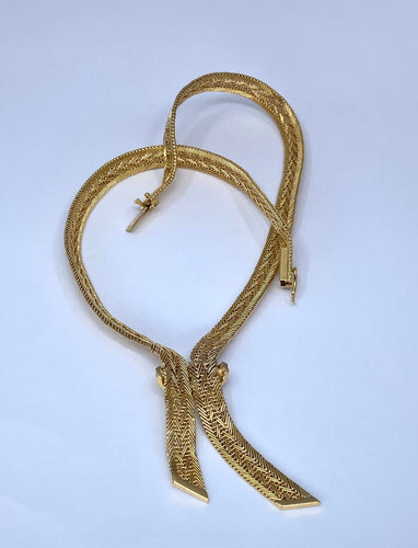 Collier Collier cravate en or jaune 58 Facettes AB600