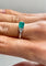 Bague 53 Bague émeraude moderne 58 Facettes