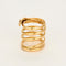 Bague 57 Bague serpent en Or jaune, rubis et diamants 58 Facettes REU0851X2
