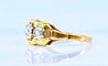 Bague 51 Bague en or jaune 18 carats ornée de 3 diamants 58 Facettes AB545