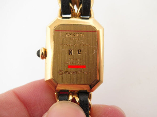 Montre vintage montre CHANEL premiere h0001 26mm plaque or 1987 quartz 58 Facettes 266122