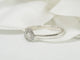 Bague Solitaire en or blanc et diamants en forme de poire 58 Facettes 24978