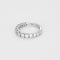 Bague 53 Bague type jarretière en or gris et diamants 58 Facettes BEA3623X2